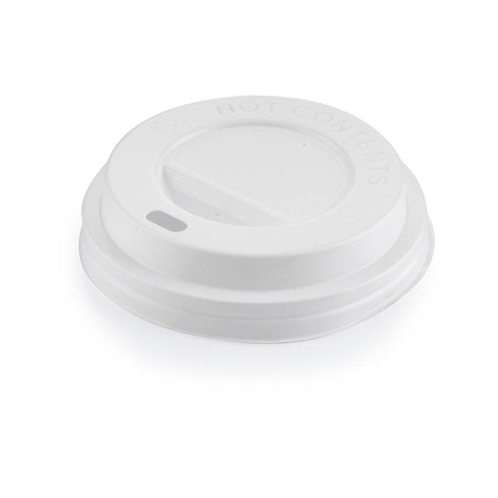 4oz Karton Bardak Kapağı Beyaz