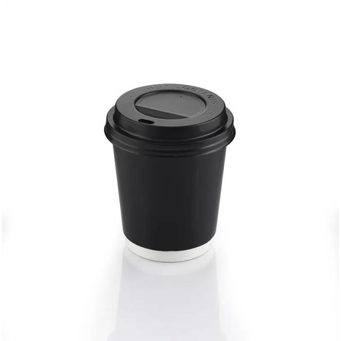 8oz Double Wall Siyah Karton Bardak