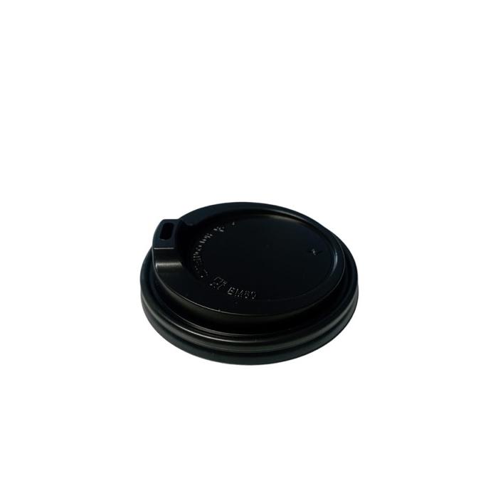 8oz Karton Bardak Kapağı Siyah Emzik