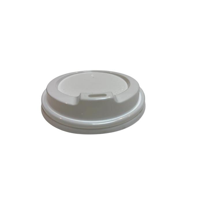 8oz Karton Bardak Kapağı Beyaz Emzik